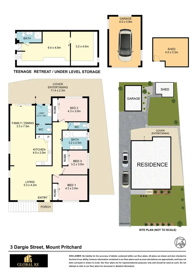 Floorplan of Homely house listing, 3 Dargie Street, Mount Pritchard NSW 2170
