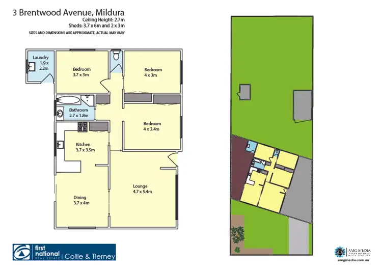 Floorplan of Homely house listing, 3 Brentwood Avenue, Mildura VIC 3500