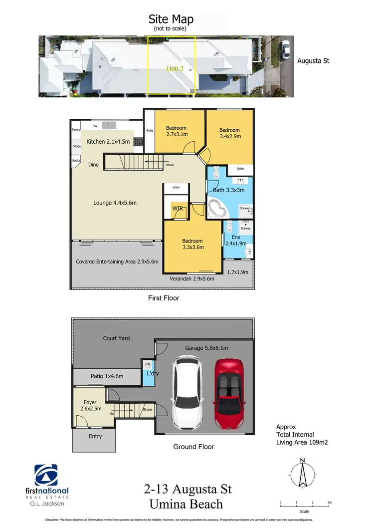 Floorplan of Homely townhouse listing, 2/13-15 Augusta Street, Umina Beach NSW 2257