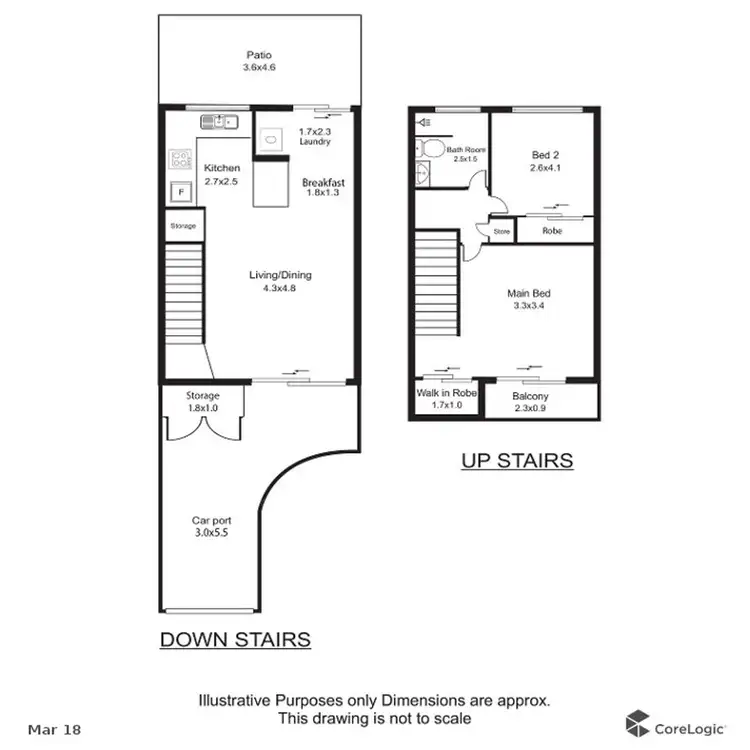 Floorplan of Homely apartment listing, 9/5-7 Mintaro Crescent, Woree QLD 4868