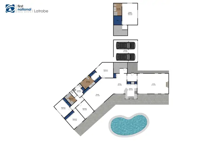 Floorplan of Homely house listing, 18 Christensen Close, Traralgon VIC 3844