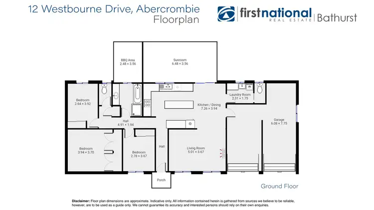 Floorplan of Homely house listing, 12 Westbourne Drive, Abercrombie NSW 2795