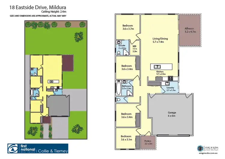 Floorplan of Homely house listing, 18 Eastside Drive, Mildura VIC 3500
