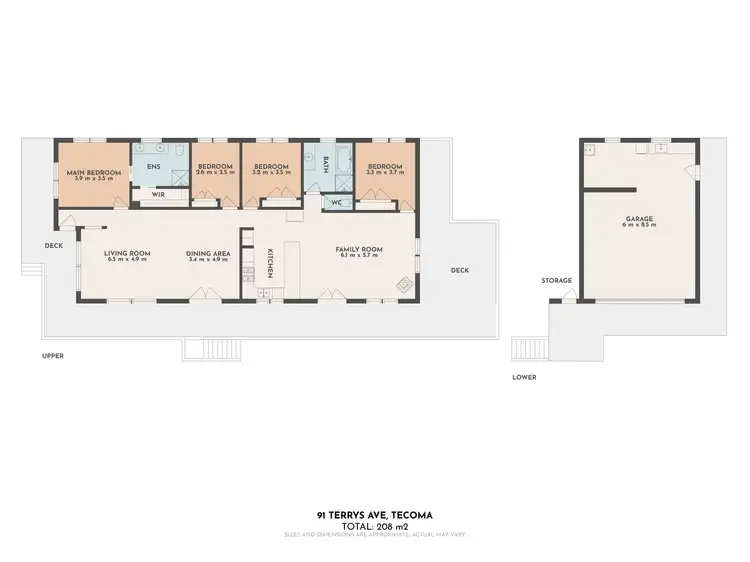 Floorplan of Homely house listing, 91 Terrys Avenue, Tecoma VIC 3160