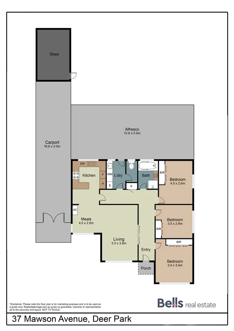 Floorplan of Homely house listing, 37 Mawson Avenue, Deer Park VIC 3023