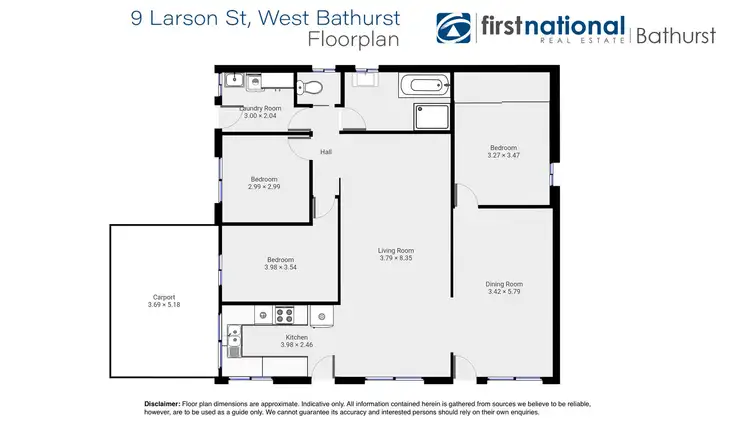 Floorplan of Homely house listing, 9 Larson Street, West Bathurst NSW 2795