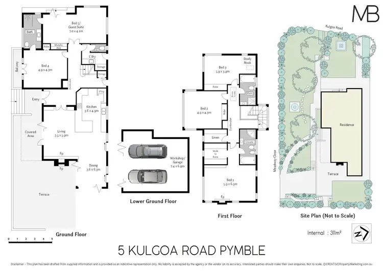 Floorplan of Homely house listing, 5 Kulgoa Road, Pymble NSW 2073