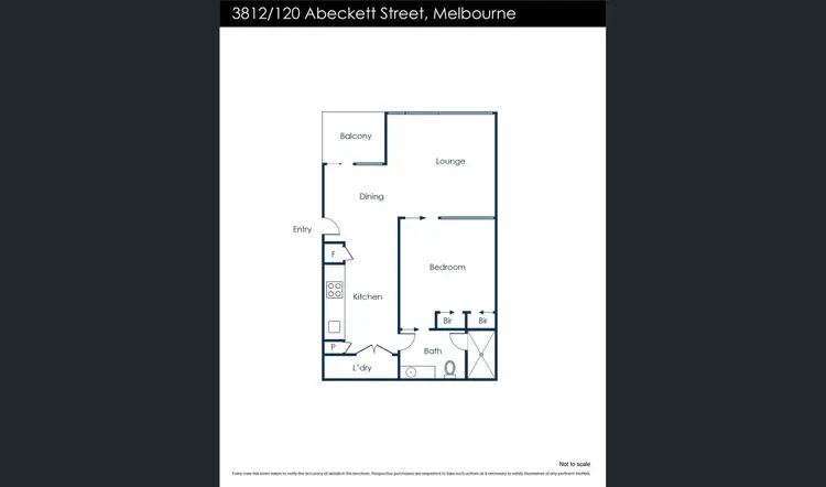 Floorplan of Homely apartment listing, 3812/120 Abeckett Street, Melbourne VIC 3000