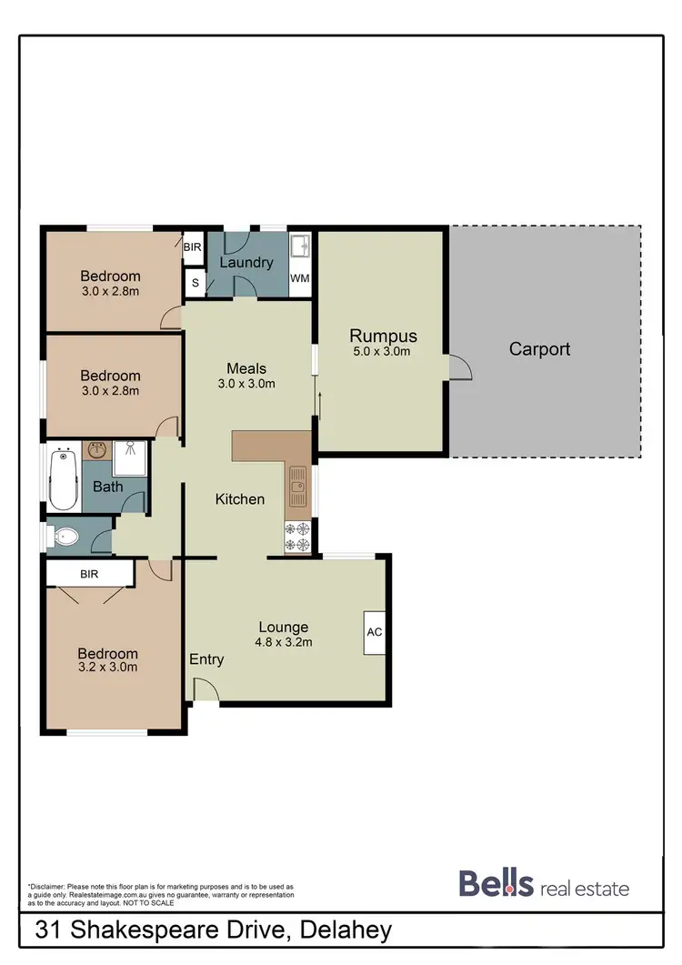 Floorplan of Homely house listing, 31 Shakespeare Drive, Delahey VIC 3037