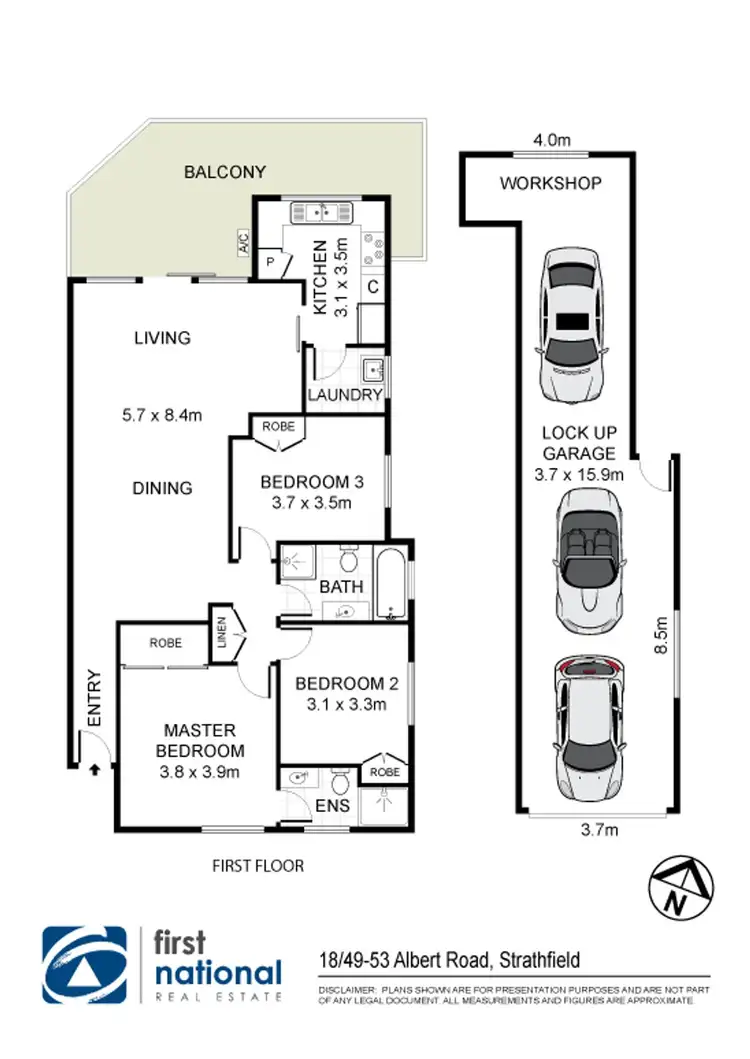 Floorplan of Homely apartment listing, 18/49-53 Albert Road, Strathfield NSW 2135