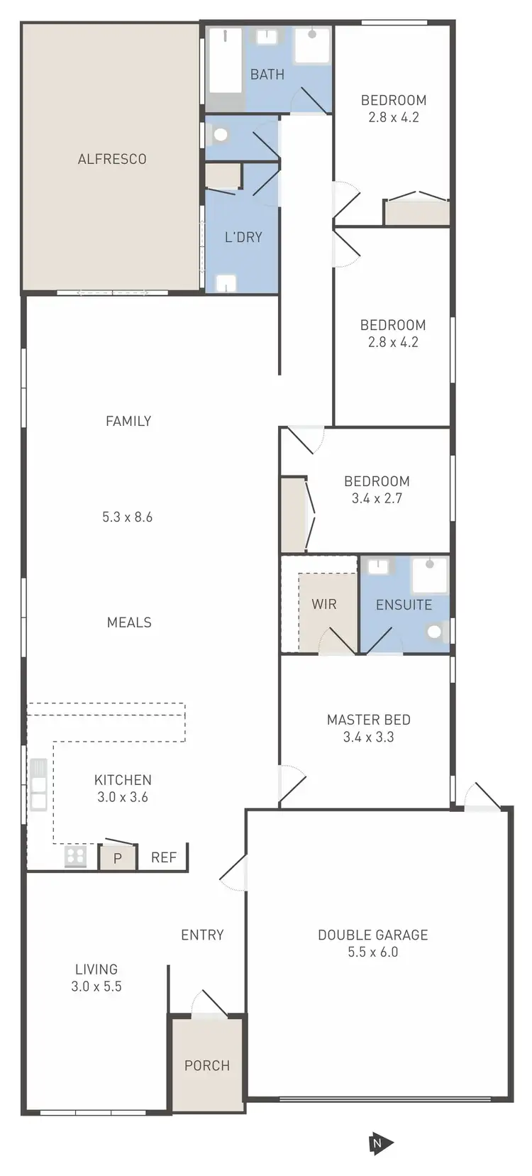 Floorplan of Homely house listing, 3 Zara Avenue, Tarneit VIC 3029