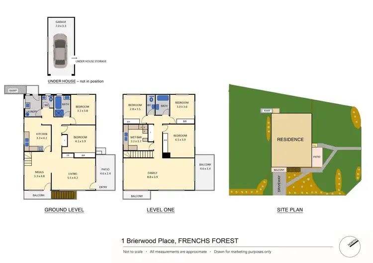 Floorplan of Homely house listing, 1 Brierwood Place, Frenchs Forest NSW 2086