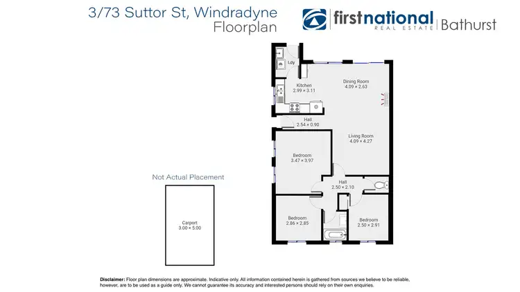 Floorplan of Homely house listing, 3/73 Suttor Street, Bathurst NSW 2795