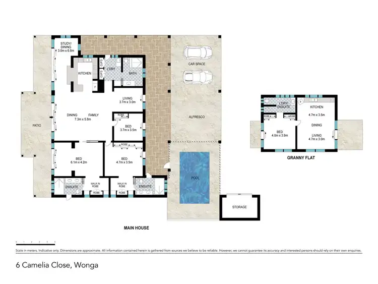 Floorplan of Homely house listing, 6 Camelia Close, Wonga Beach QLD 4873