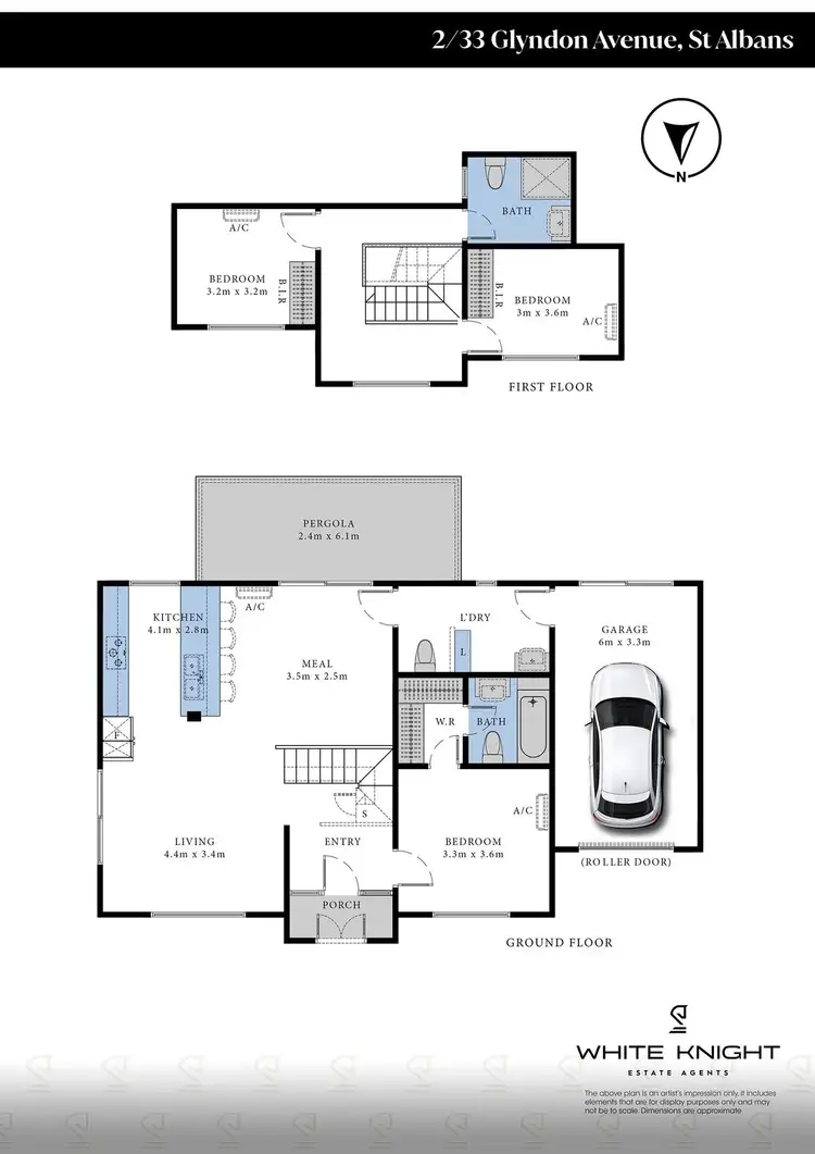 Floorplan of Homely house listing, 2/33 Glyndon Avenue, St Albans VIC 3021