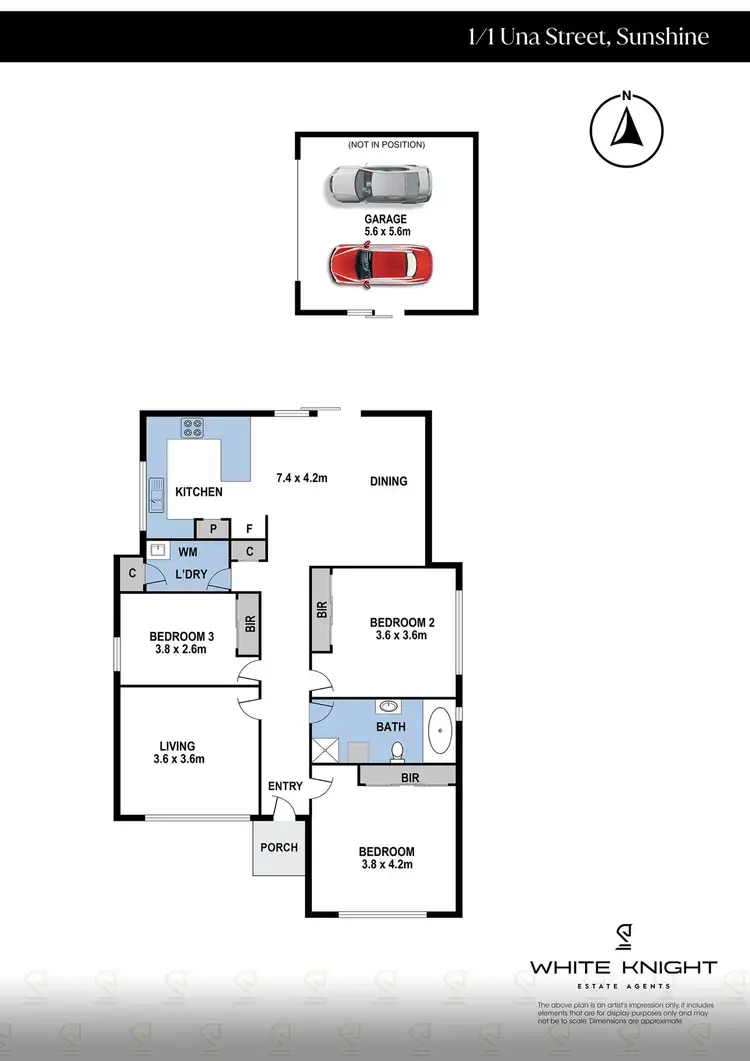 Floorplan of Homely house listing, 1/1 Una Street, Sunshine VIC 3020
