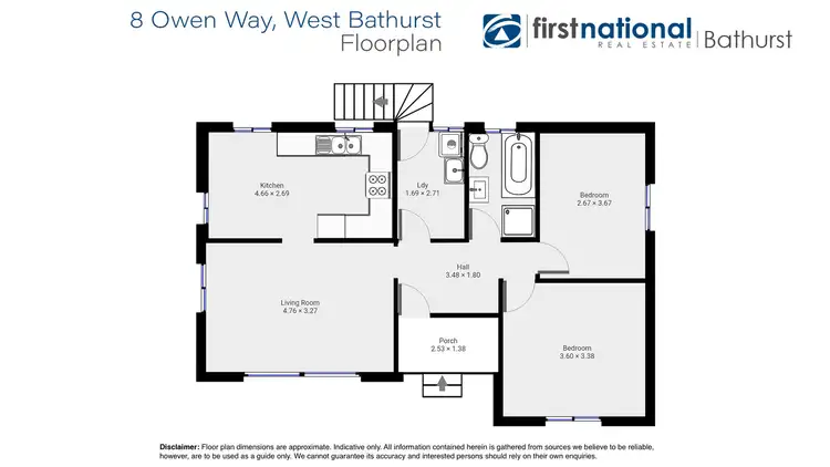 Floorplan of Homely house listing, 8 Owen Way, West Bathurst NSW 2795