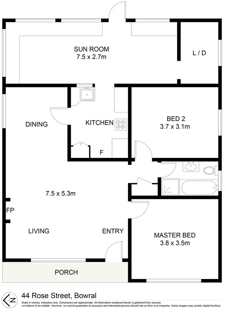 Floorplan of Homely house listing, 44 Rose Street, Bowral NSW 2576