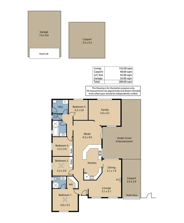 Floorplan of Homely house listing, 4 Sugargum Place, Freeling SA 5372
