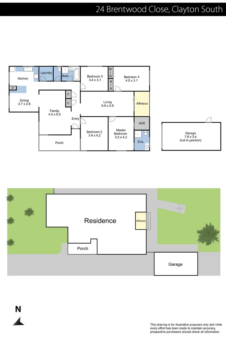 Floorplan of Homely house listing, 24 Brentwood Close, Clayton South VIC 3169