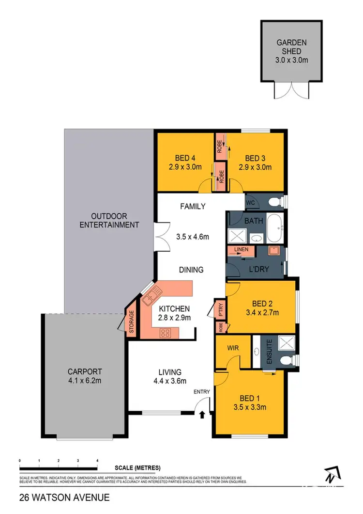 Floorplan of Homely house listing, 26 Watson Avenue, Eaglehawk VIC 3556