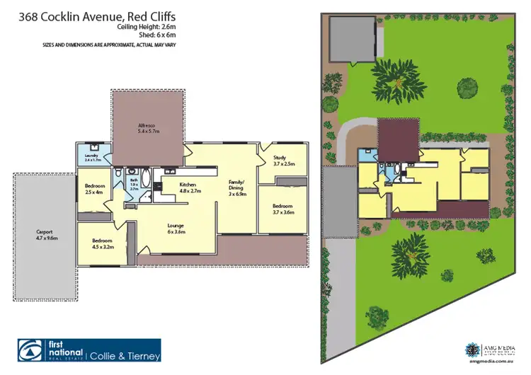 Floorplan of Homely house listing, 368 Cocklin Avenue, Red Cliffs VIC 3496