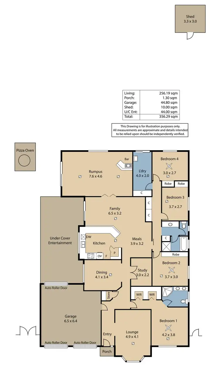Floorplan of Homely house listing, 3 Mullen Court, Evanston Park SA 5116