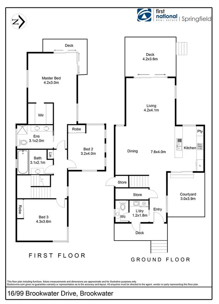 Floorplan of Homely villa listing, 16/99 Brookwater Drive, Brookwater QLD 4300