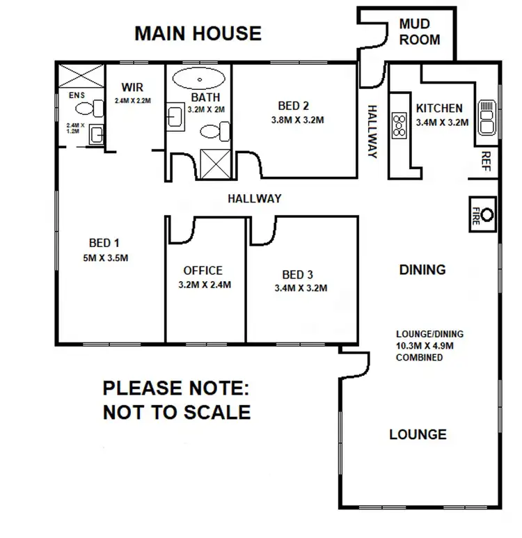 Floorplan of Homely rural property listing, 175 Old School Road, Jindabyne NSW 2627