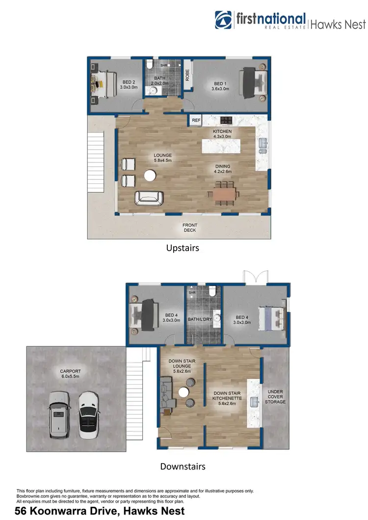 Floorplan of Homely house listing, 56 Koonwarra Drive, Hawks Nest NSW 2324