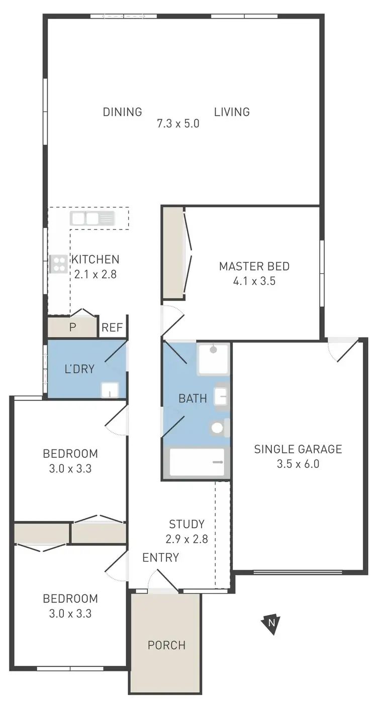 Floorplan of Homely house listing, 12 Fawkner Road, Manor Lakes VIC 3024
