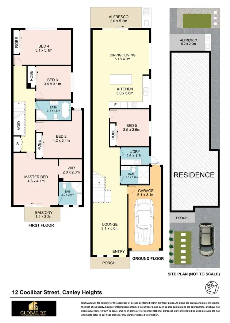 Floorplan of Homely semi-detached listing, 12A Coolibar Street, Canley Heights NSW 2166