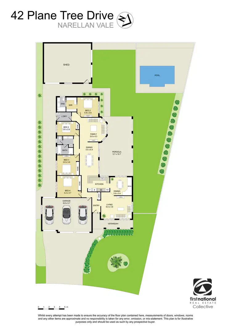 Floorplan of Homely house listing, 42 Plane Tree Drive, Narellan Vale NSW 2567