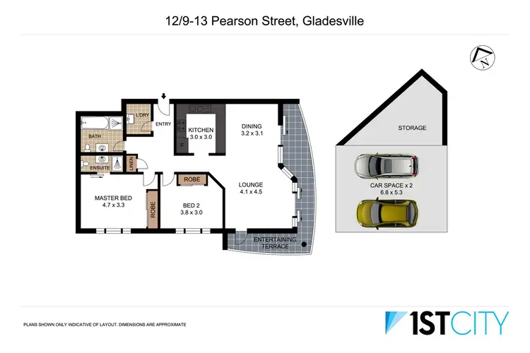 Floorplan of Homely apartment listing, 12/9-13 Pearson Street, Gladesville NSW 2111