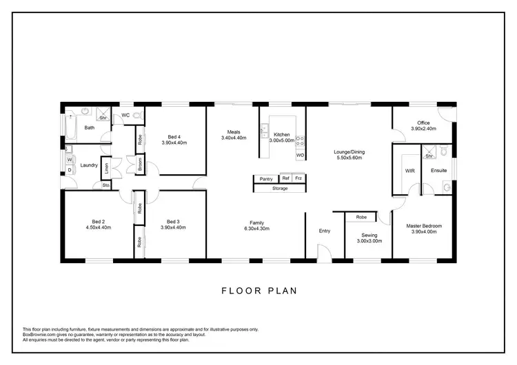 Floorplan of Homely house listing, 1-3 Dodds Street, Maryborough VIC 3465