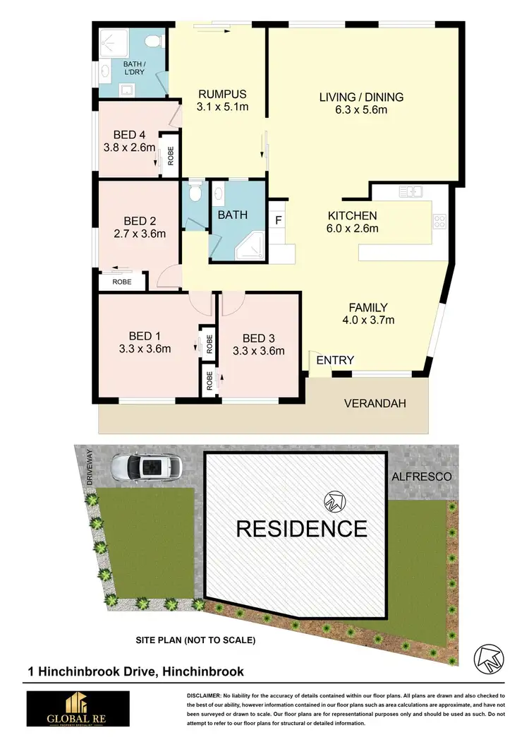 Floorplan of Homely house listing, 1 Hinchinbrook Drive, Hinchinbrook NSW 2168