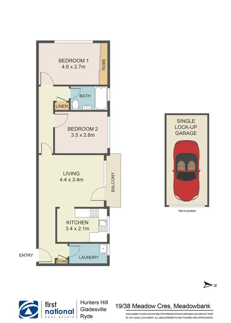 Floorplan of Homely apartment listing, 19/38 Meadow Crescent, Meadowbank NSW 2114
