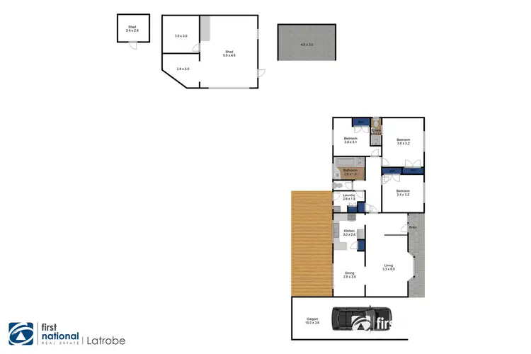Floorplan of Homely house listing, 4 Toparoa Court, Traralgon VIC 3844