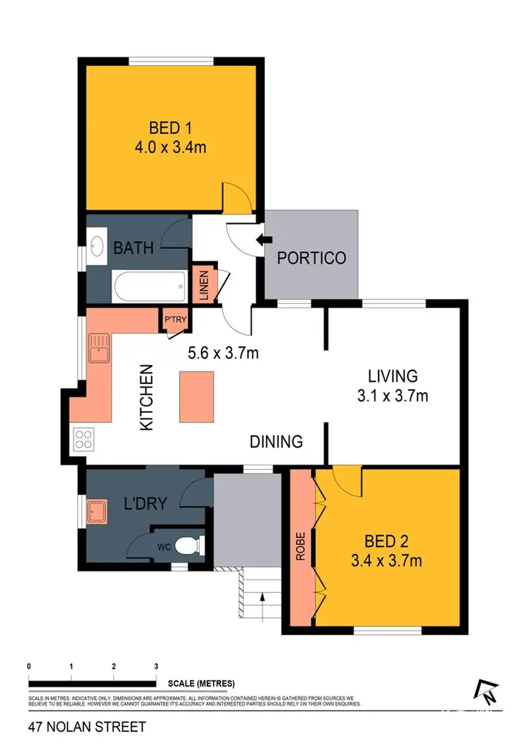 Floorplan of Homely house listing, 47 Nolan Street, North Bendigo VIC 3550