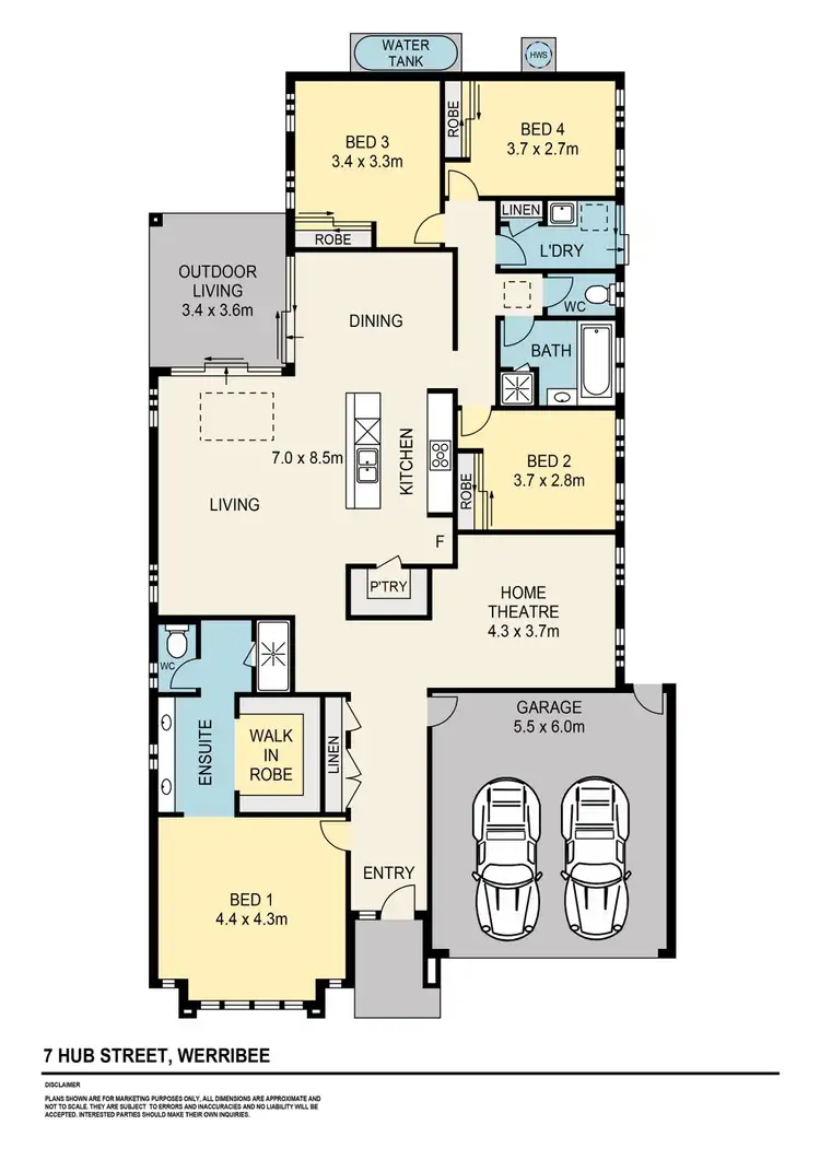 Floorplan of Homely house listing, 7 Hub Street, Werribee VIC 3030