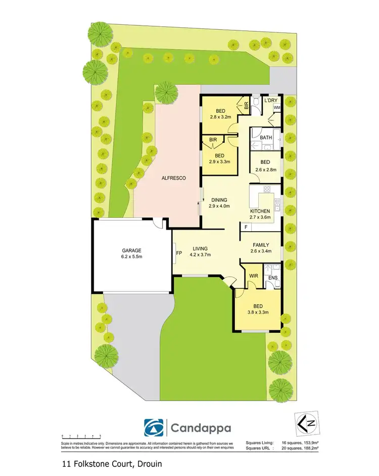Floorplan of Homely house listing, 11 Folkstone Court, Drouin VIC 3818