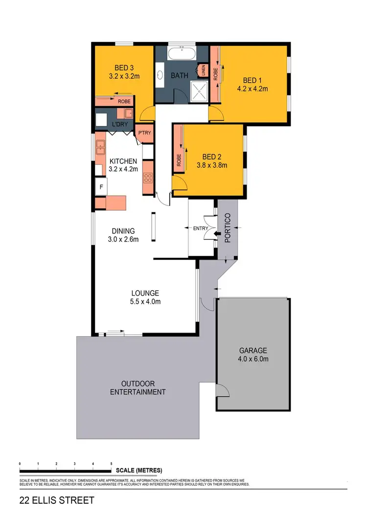 Floorplan of Homely house listing, 22 Ellis Street, Flora Hill VIC 3550
