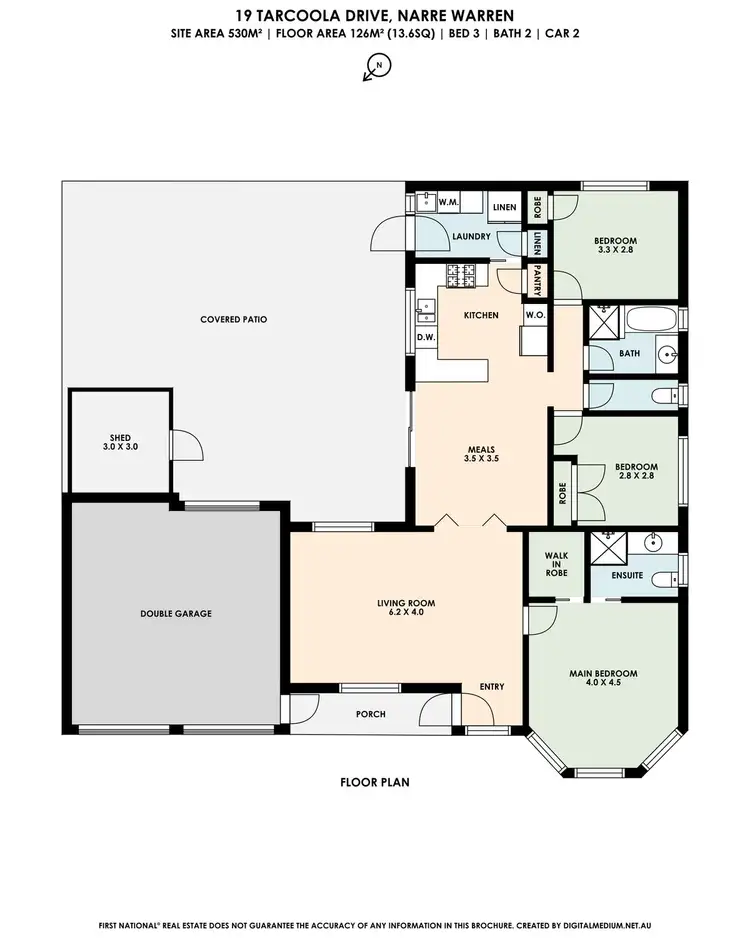 Floorplan of Homely house listing, 19 Tarcoola Drive, Narre Warren VIC 3805