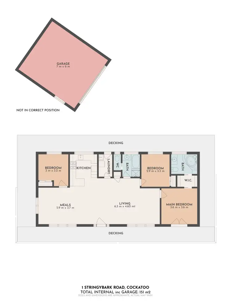 Floorplan of Homely house listing, 1 Stringybark Road, Cockatoo VIC 3781