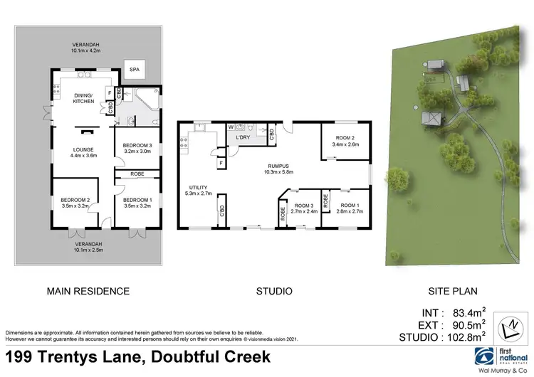 Floorplan of Homely rural property listing, 199 Trentys Lane, Doubtful Creek NSW 2470