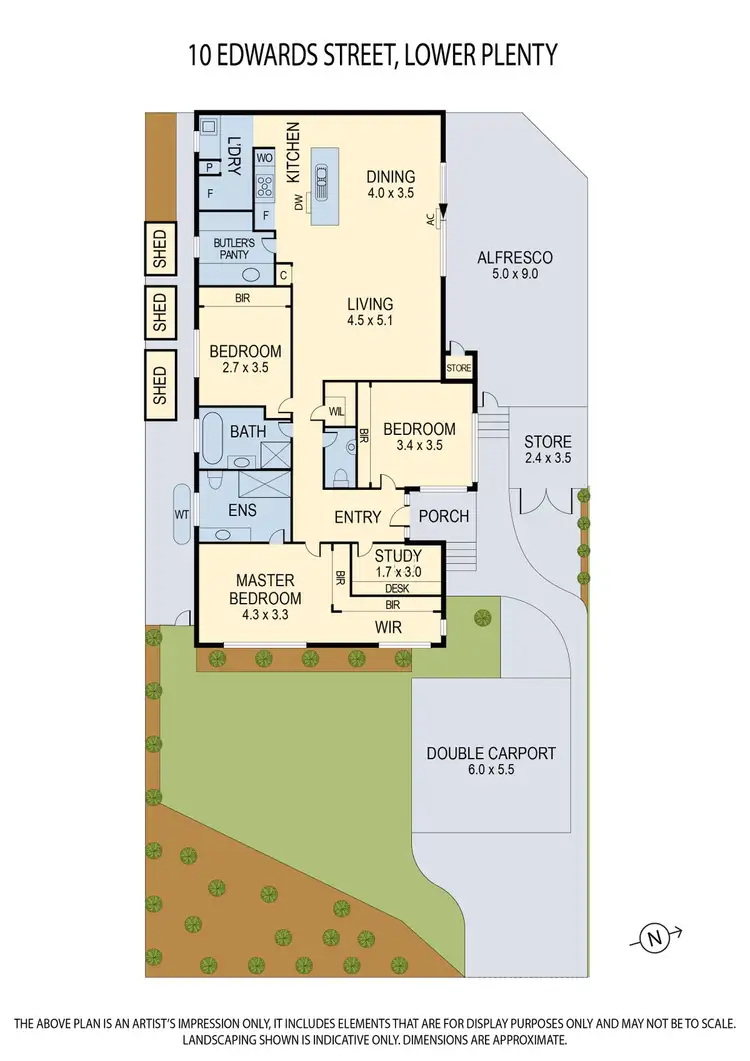 Floorplan of Homely house listing, 10 Edwards Street, Lower Plenty VIC 3093
