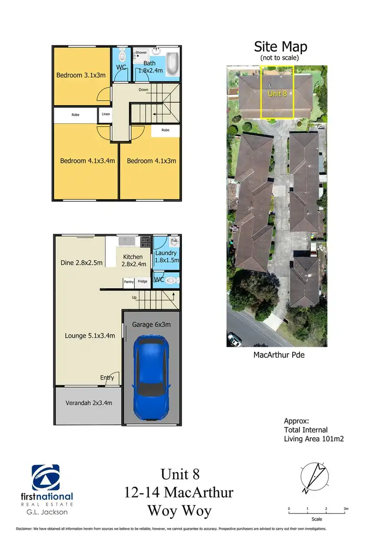 Floorplan of Homely townhouse listing, 8/12-14 Macarthur Parade, Woy Woy NSW 2256