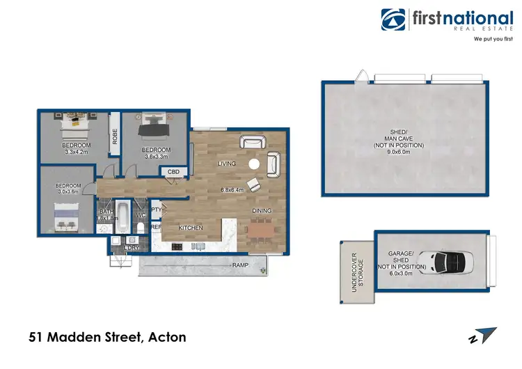 Floorplan of Homely house listing, 51 Madden Street, Acton TAS 7320