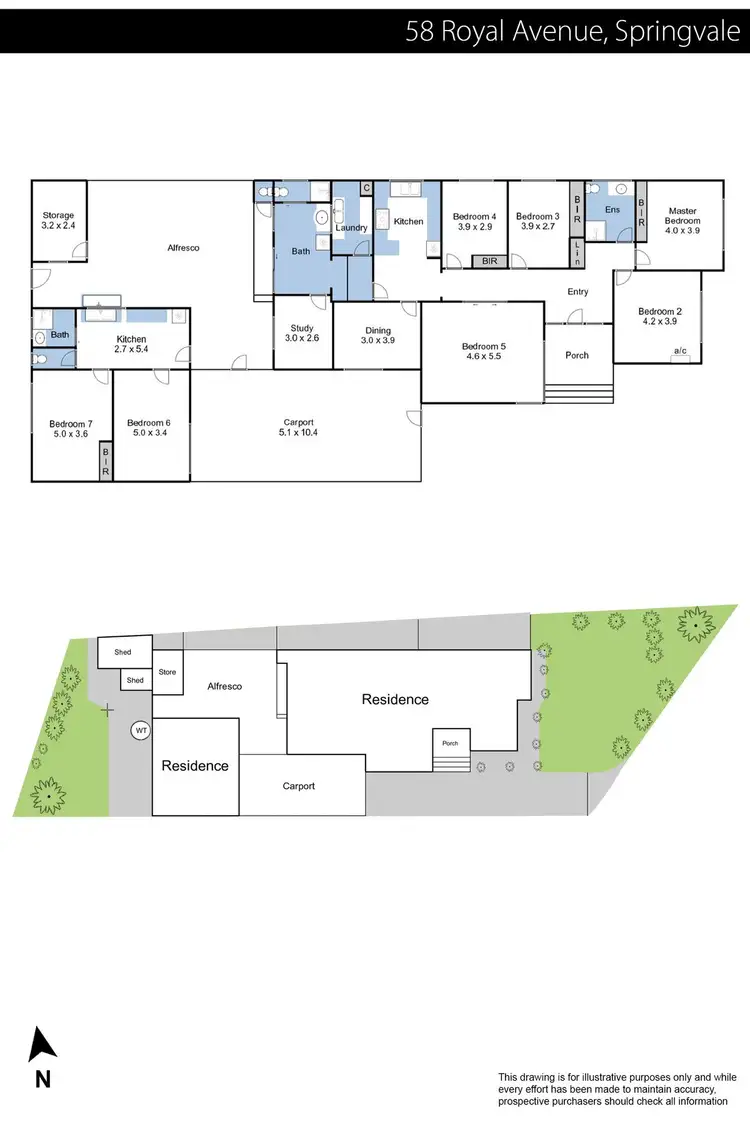 Floorplan of Homely house listing, 58 Royal Avenue, Springvale VIC 3171
