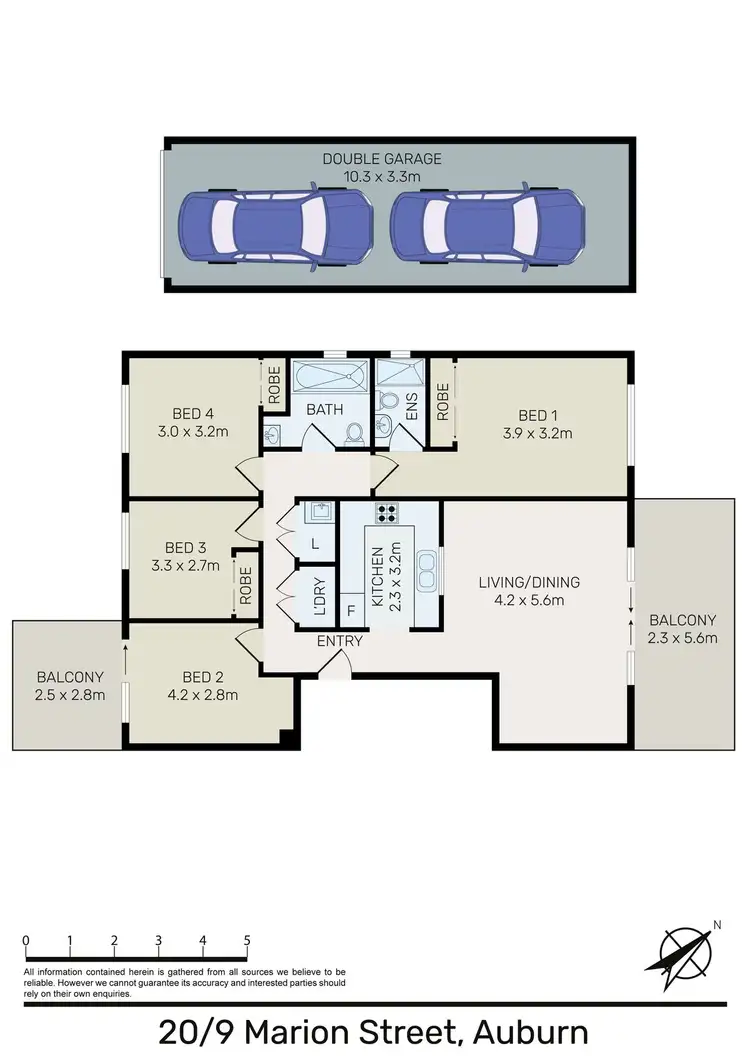 Floorplan of Homely apartment listing, 20/9 Marion Street, Auburn NSW 2144